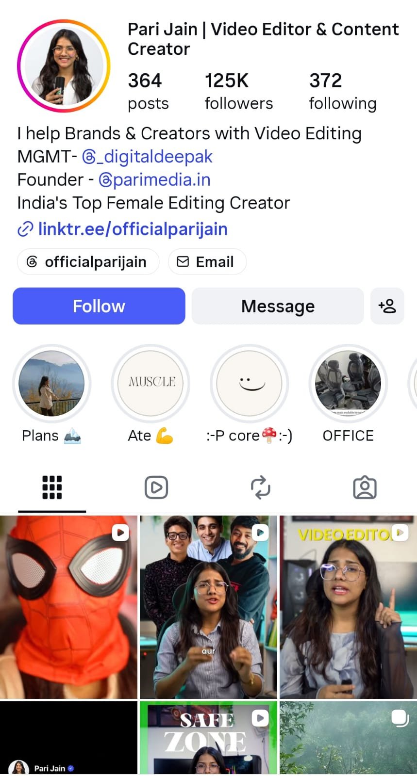 Pari Jain — Instagram growth with Orgix Media